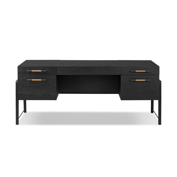 Rosedale Executive Desk - Ebony Oak Veneer
