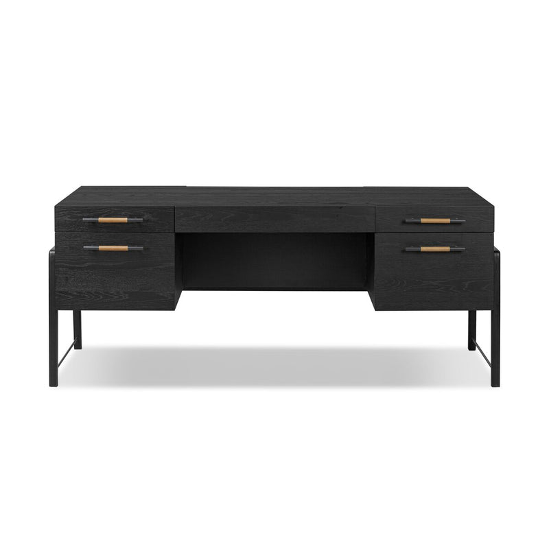Rosedale Executive Desk - Ebony Oak Veneer