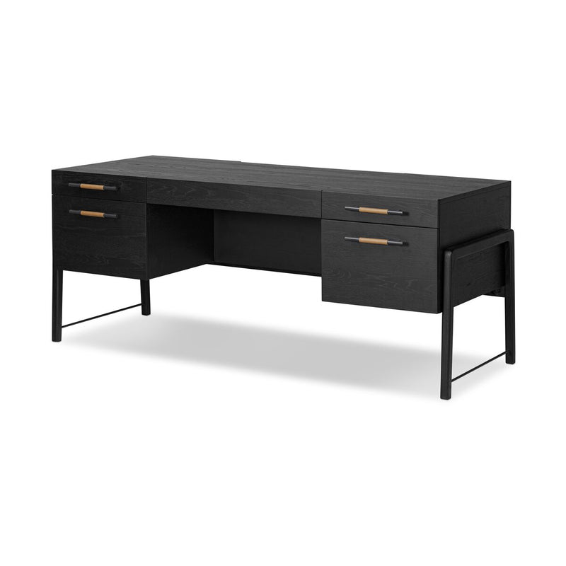 Rosedale Executive Desk - Ebony Oak Veneer