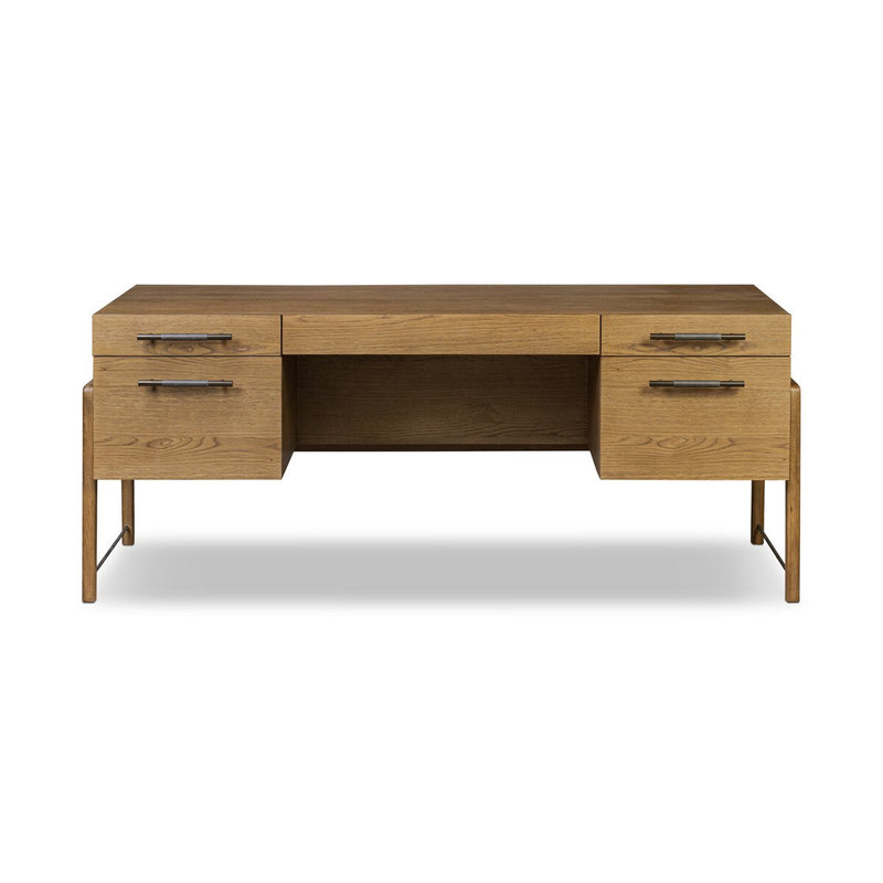 Rosedale Executive Desk - Amber Oak
