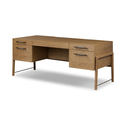 Rosedale Executive Desk - Amber Oak