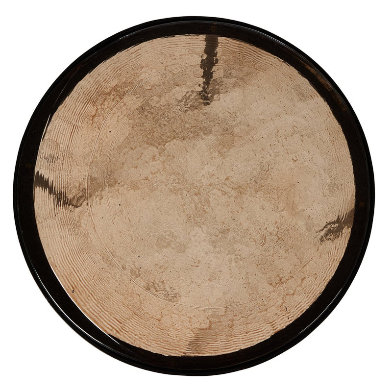 Yoko Nesting Table - Smoked Brown Cast Glass