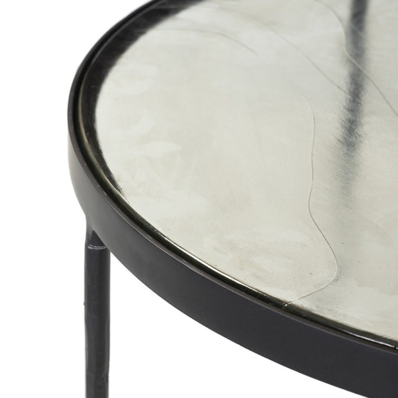 Yoko Nesting Table - Clear Cast Glass