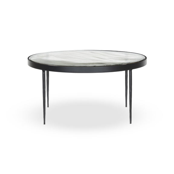 Yoko Nesting Table - Clear Cast Glass