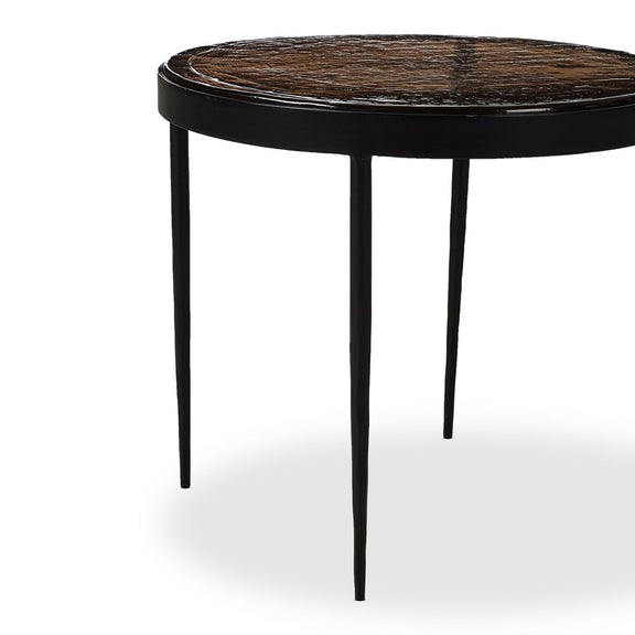 Yoko Nesting Table - Smoked Brown Cast Glass