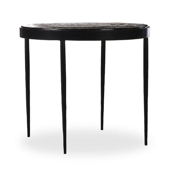Yoko Nesting Table - Smoked Brown Cast Glass