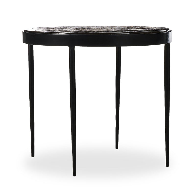 Yoko Nesting Table - Smoked Brown Cast Glass