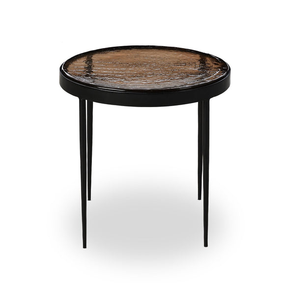 Yoko Nesting Table - Smoked Brown Cast Glass