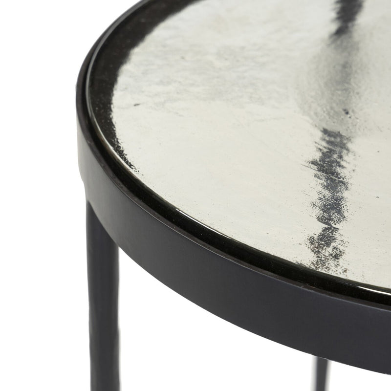 Yoko Nesting Tables - Set Of 2 - Clear Cast Glass