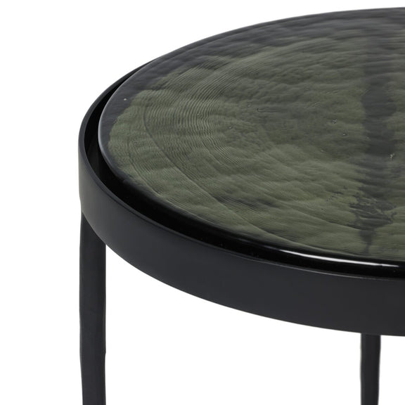 Yoko Nesting Table - Moss Cast Glass