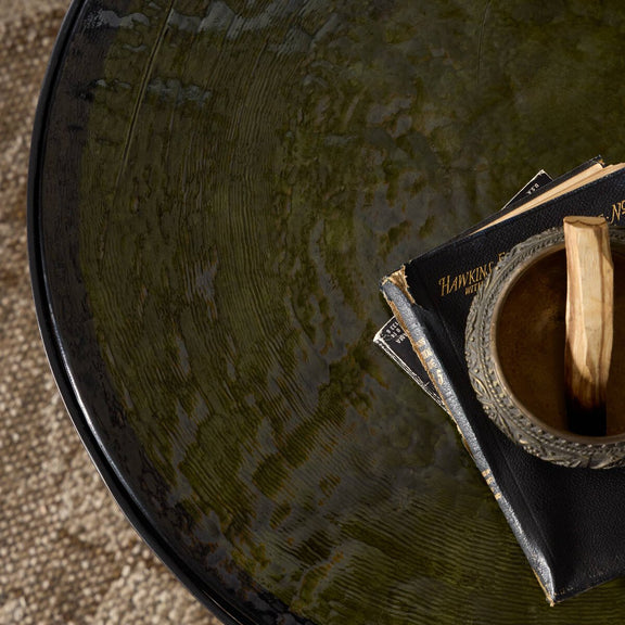 Yoko Nesting Table - Moss Cast Glass
