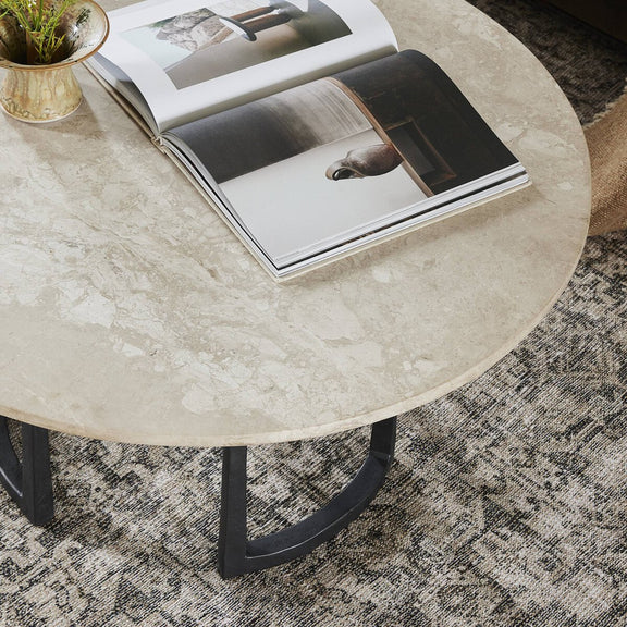 Axtell Coffee Table - Lunar Marble