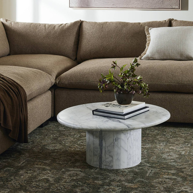 Stuart Nesting Coffee Table - White Calacatta Marble