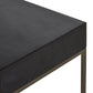 Trey Wide Filing Cabinet Desk System - Black Poplar