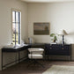Trey Wide Filing Cabinet Desk System - Black Poplar