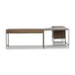 Trey Wide Filing Cabinet Desk System - Auburn Poplar