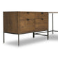 Trey Wide Filing Cabinet Desk System - Auburn Poplar