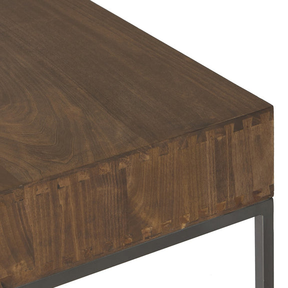 Trey Wide Filing Cabinet Desk System - Auburn Poplar