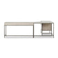 Trey Wide Filing Cabinet Desk System - Dove Poplar