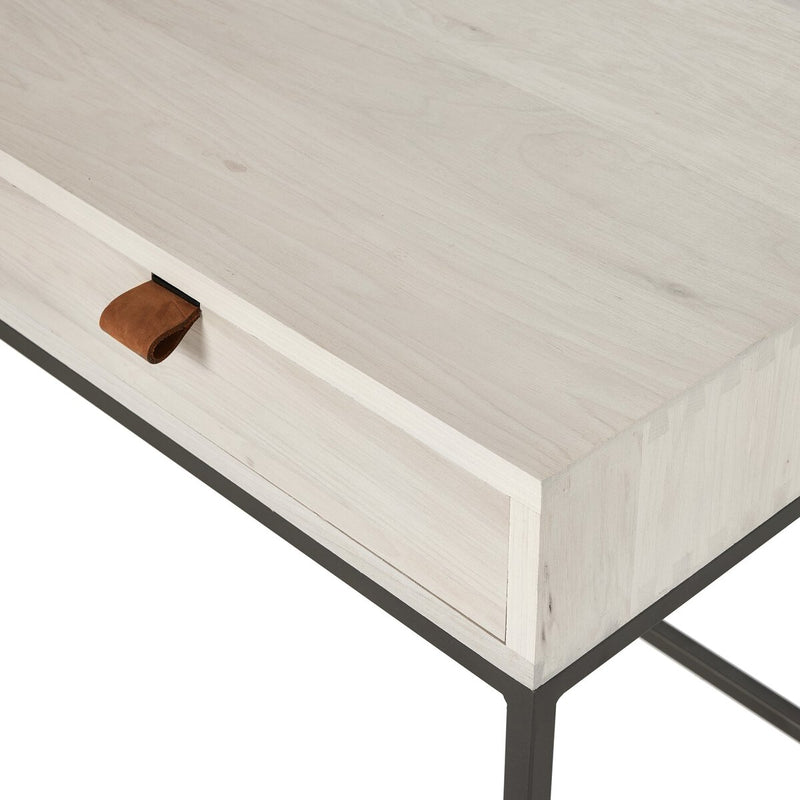 Trey Wide Filing Cabinet Desk System - Dove Poplar