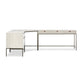 Trey Wide Filing Cabinet Desk System - Dove Poplar