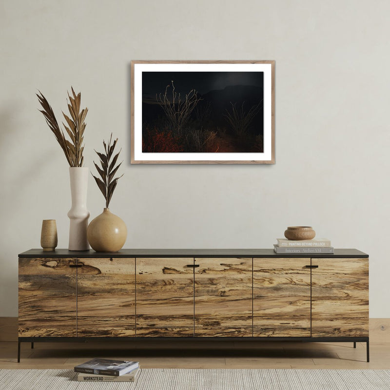 Heart It Races I by Mandy Steinback - Rustic Walnut