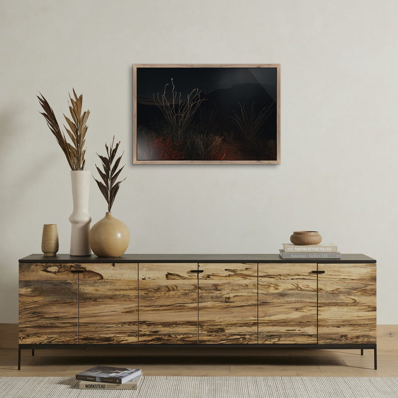 Heart It Races I by Mandy Steinback - Rustic Walnut