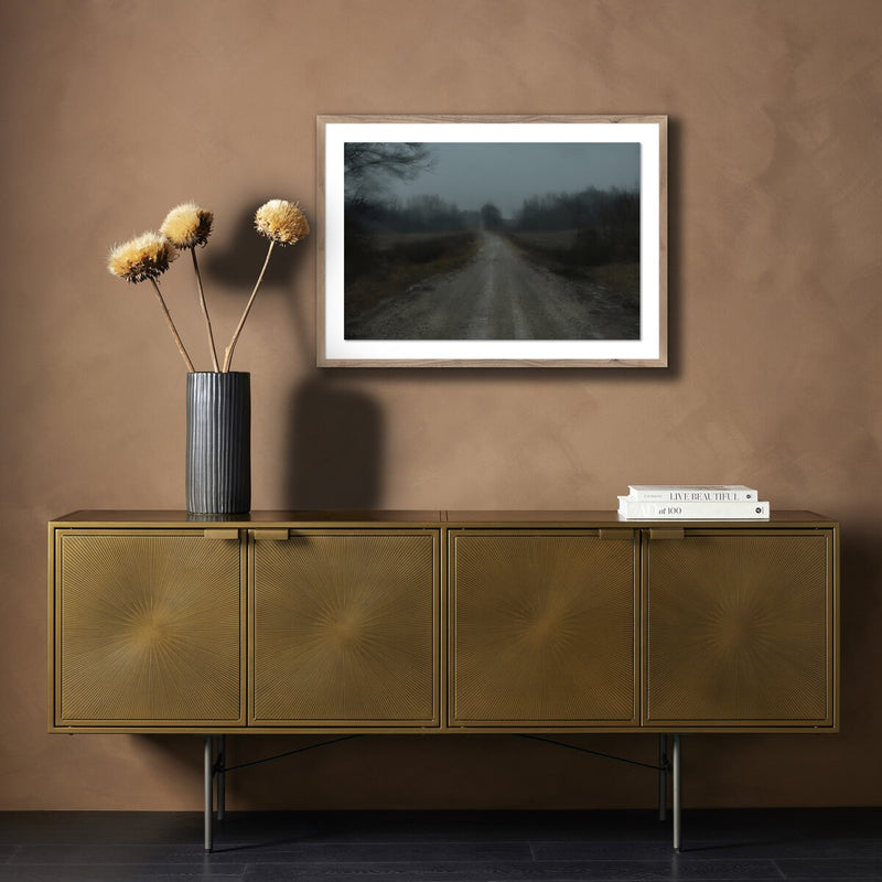 Cloud Busting I by Mandy Steinback - Rustic Walnut