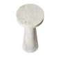Mabel Nesting End Table - Veined White Marble