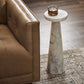 Mabel Nesting End Table - Veined White Marble