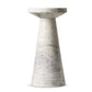 Mabel Nesting End Table - Veined White Marble