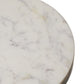 Mabel Nesting End Table - Veined White Marble