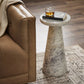 Mabel Nesting End Table - Veined White Marble