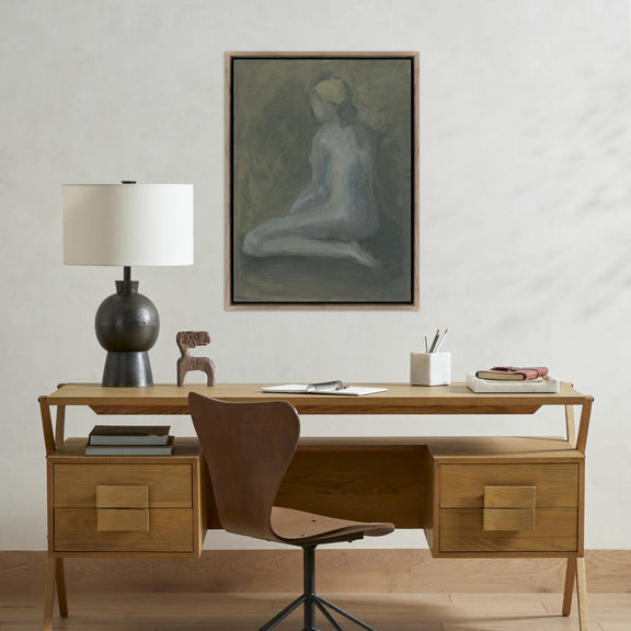 Seated Woman by Melody Joy McMunn - Rustic Walnut