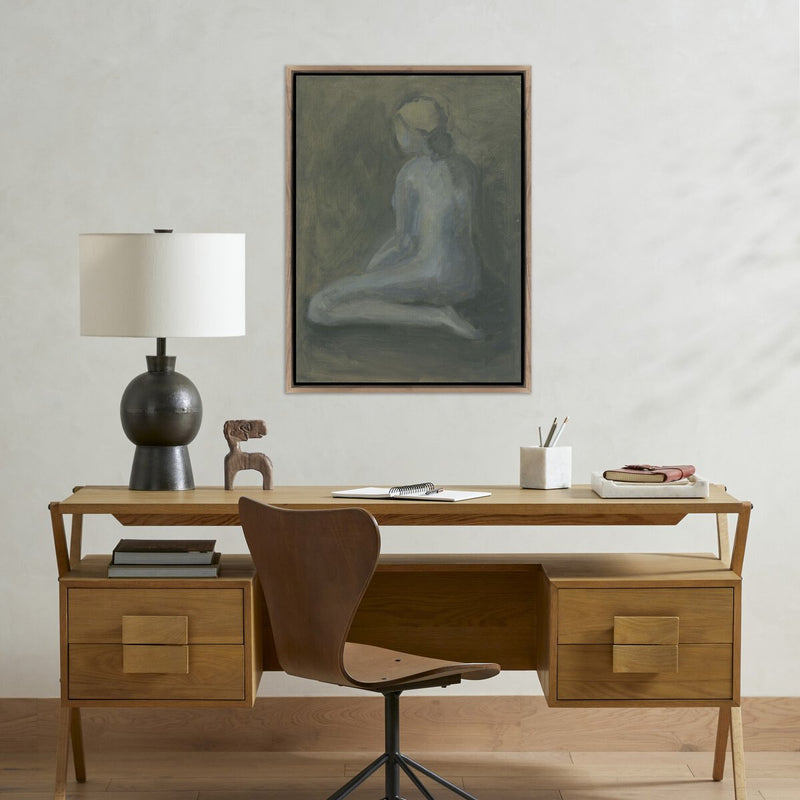 Seated Woman by Melody Joy McMunn - Rustic Walnut