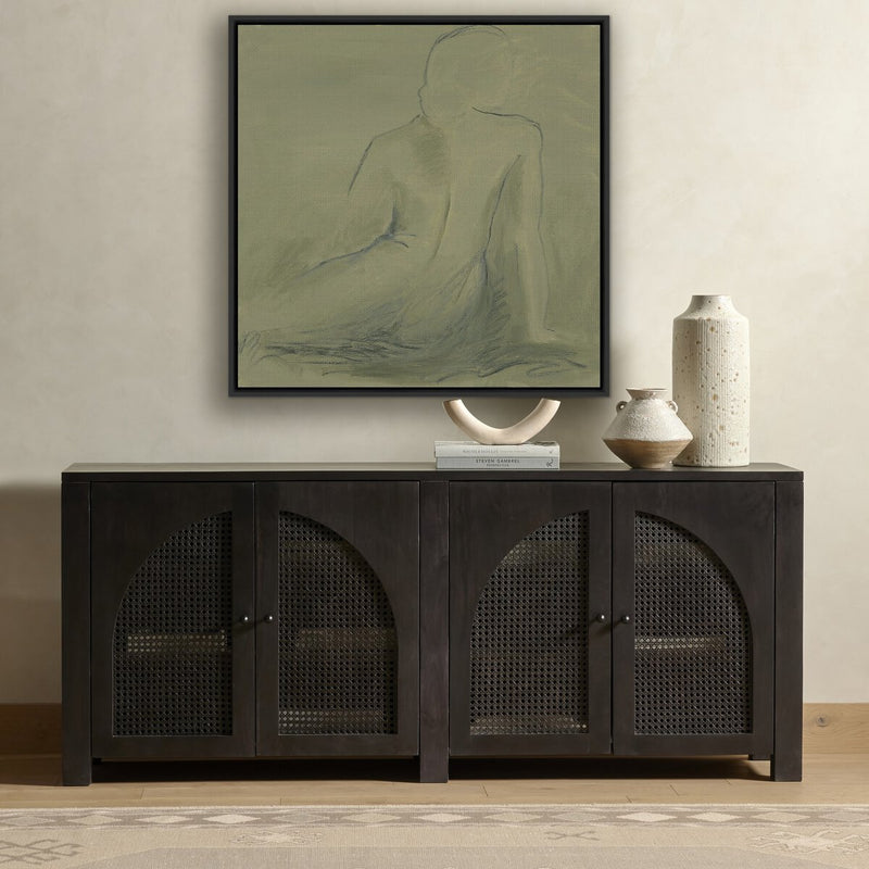 Woman At Rest II by Melody Joy McMunn - Black Maple