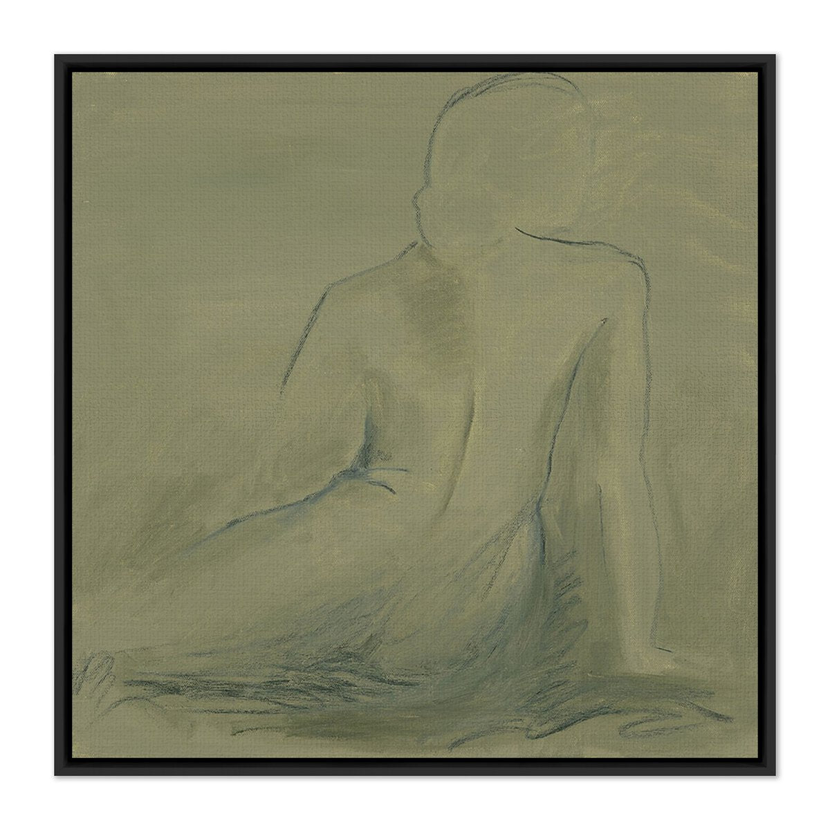 Woman At Rest II by Melody Joy McMunn - Black Maple