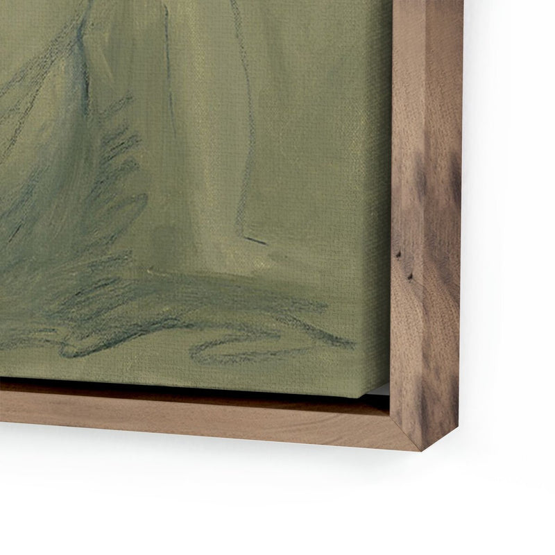 Woman At Rest II by Melody Joy McMunn - Rustic Walnut