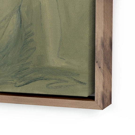 Woman At Rest II by Melody Joy McMunn - Rustic Walnut