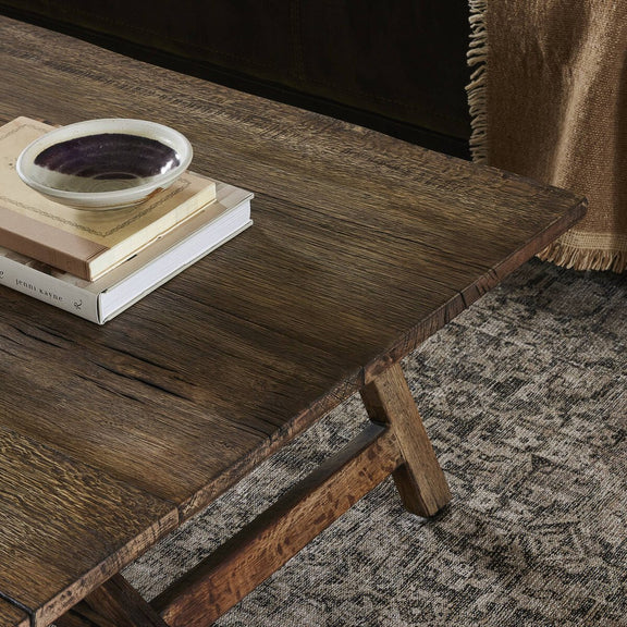 Elio Coffee Table Small - Burnt Bleached Oak