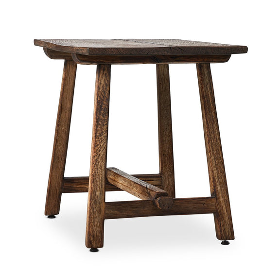 Elio End Table - Burnt Bleached Oak