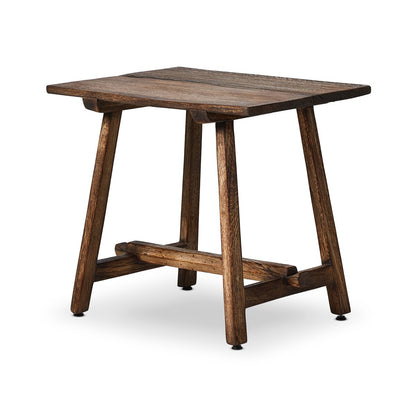 Elio End Table - Burnt Bleached Oak
