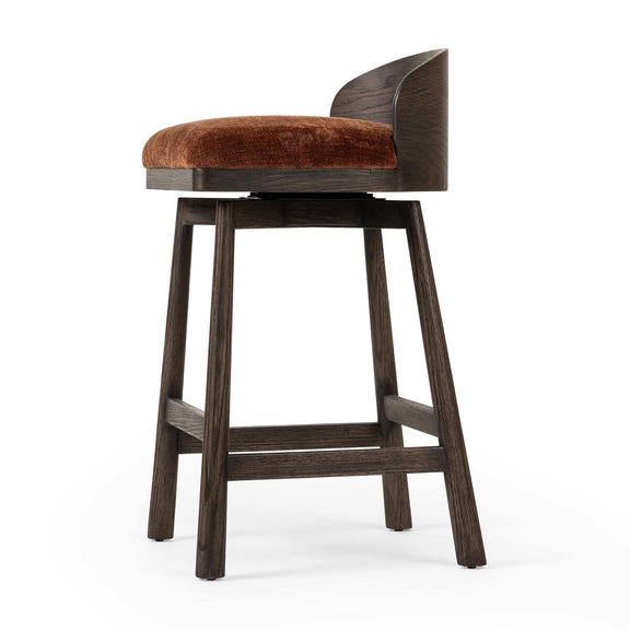 Cloris Swivel Bar + Counter Stool - Altair Sienna
