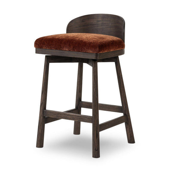 Cloris Swivel Bar + Counter Stool - Altair Sienna