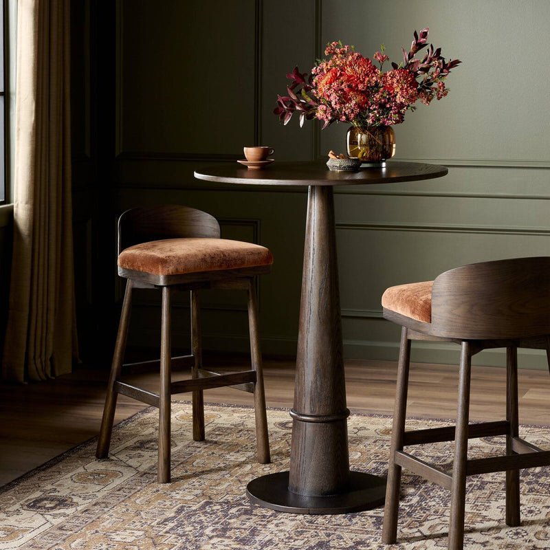 Cloris Swivel Bar + Counter Stool - Altair Sienna
