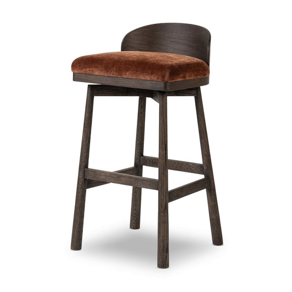 Cloris Swivel Bar + Counter Stool - Altair Sienna