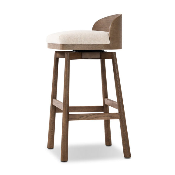 Cloris Swivel Bar + Counter Stool - Thames Cream