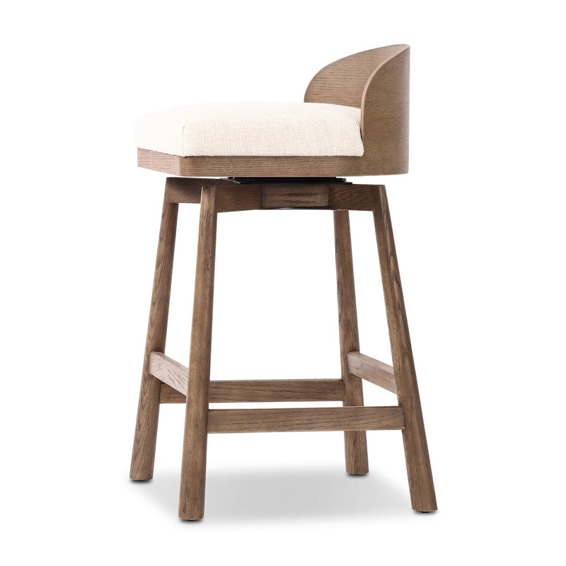 Cloris Swivel Bar + Counter Stool - Thames Cream