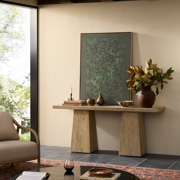 Atlas Console Table - Bleached Alder