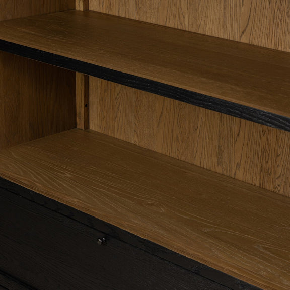 Millie Bookcase - Drifted Matte Black